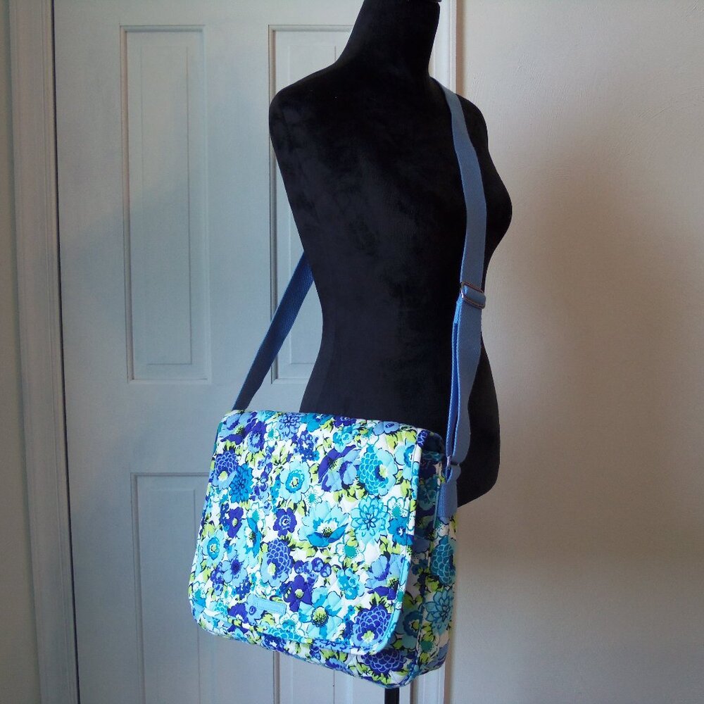 Vera Bradley Quilted Floral Messenger Bag